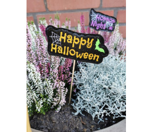 Stickdatei ITH - Happy Halloween Banner & Stecker